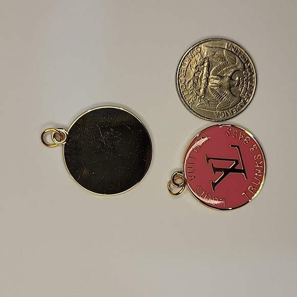 Luxury charm zipper pull, Pink and Gold - Picture 2 of 2